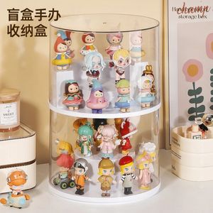 Blind Box Storage Display Transparent LEGO Figure Cabinet Dust proof Acrylic Stand Anime Garage 231221