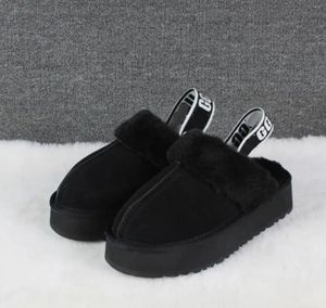 Winter Wool Slippers Super Mini Platform Boots with Warm Cow Leather Classic Sleeves and Small Fleece Wool Warm Leather Boots