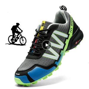 Utomhusvattentäta män MTB Cykelskor Trail Motorcykelskor Zapatillas Ciclismo Mountain Road Cykel Sneakers Plus storlek 50 231220