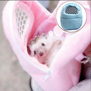 Täcker hundbilsäte täcker 1 st hamster fickväska råtta igelkott chinchilla iller valp katt husdjur bärare pelucia sömn hängande för liten do