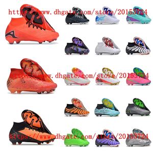 Elite FG Bonded Pack Men's Boys Soccer Shoes Cleats Top Quality Football Boots Sneaker Kvinnor Storlek 35-45Eur