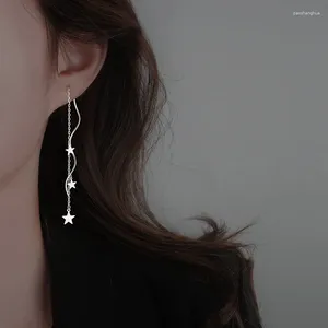 Dangle Earrings Korean Tassel Long Chain Star Piercings Drop Women Girls Party Gifter Jewelry eh2100