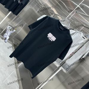Xinxinbuy 2024 Men Designer Tee Tシャツパリナショナルフラッグ印刷