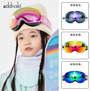 GOGGLE SKI ODDIVSKI GOGGLES SAKS per bambini e femmine Big sfera a doppio strato COCCA NEIGHTNESS NEIGHTESS ANTIFOG SITTURA DEVA