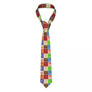 Галстуки-бабочки куклы мужские галстуки на каждый день полиэстер шириной 8 см с забавным вырезом для лица для повседневной носки галстук для офиса