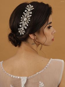 Grampos de cabelo luxo jóias design pérola cristal casamento flor headpiece mulheres noiva pentes