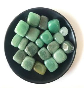 1 Bag 100 g Natural Green Aventurine quartz squar cube Stone crystal Tumbled Stone Size 915mm2713217