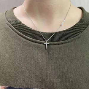 Pendant Necklaces CARLIDANA Arrival Handmade Christian Religion Jewelry Fashion Simple Cross Gold Silver Plated Pearl Necklace Women