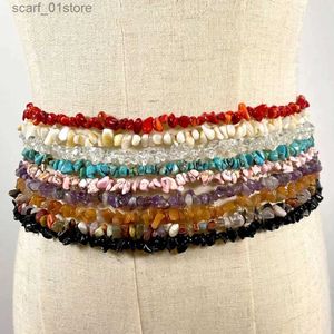 Cinture a catena in vita Nuova catena in vita colorata boho Beach Beach Summer Belly Chain Bo gioielli per Womenl231221