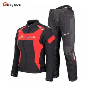 Apparel Riding Tribe Women's Motorcycle Jacket Protective Gear Moto Pants Suit Jacket Waterproof Touring Motorbike Clothing Set JK56W