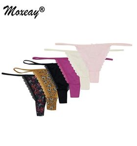 9 Pieces Sexy Lace Womens G-String Solid Female G Thong Lingerie Size S XS M L Low Waist Panties Ps Size Seamless Underwear LJ2012258891393