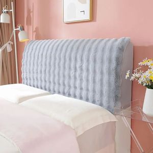 Thicken Plush Velvet Bed Headboard Cover All-inclusive Soft Elastic Anti-slip Bedhead Board Cover Protector Bedspread Home Decor 231221