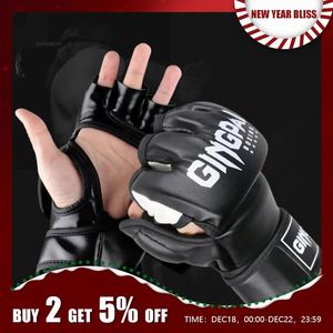 Unisex Erwachsene Boxhandschuhe atmungsaktive Fingerschutzausrüstung für MMA -Kampftraining und Kickboxing 231221