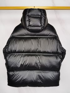 プラダウンジャケットフード付き短い冬ジャケットデザイナーコート高級ブランドレディースパフジャケットブラックコート