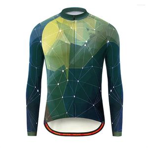 Jaquetas de corrida 2023 Design Quick-Seco Homens Personalizado Poliéster Sublimação Ciclismo Jersey Manga Longa Equitação Top Mountain Bike