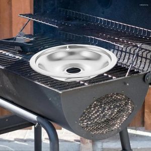 Nehmen Sie Container Tropf Tablett Elektroherd Grill Grill Pfanne Küche Gadgets Chromgasmetall Pfannenbrenner für Cover Bowl