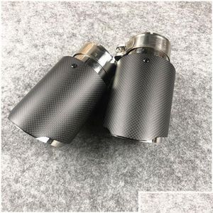 Muffler Glossy Stainless Steel End Pipe Exhaust Tip For Akrapovic Carbon Tail Tipsone Pcs Drop Delivery Mobiles Motorcycles Parts Sys Dhbqd