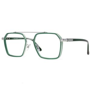 CH Cross Solglasögon Frames Mens Designer Luxury Chromes Womens Pure Titanium Eyeglass Frame Justerbara stora fyrkantiga spegel Hjärtglas 2024 RFFP Högkvalitativ