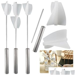 Other Manual Stirring Rod Diy Epoxy Resin Glue Mixing Jewelry Tools Stainless Steel Stirrer Handle Propeller Sile Mold Drop Dhgarden Dhmh7