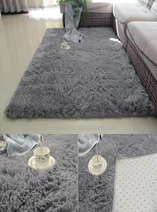 Super Soft Silk Wool Rug inomhus Modern Shag Area Rug Silky Rugs Bedroom Floor Mat Baby Nursery Children Mattor5707565