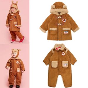 Koreanische Baby warme Jacke Winter Conte Mustang Mantel Girls Jungen Jumper Schichten Outwear Kleidung 231220