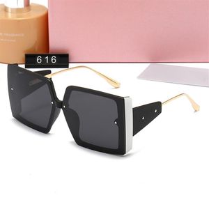 Top Luxury Sunglasses Lens Polaroid Designer Womens 616 Pink Mens Goggle oleosos sênior para mulheres Óculos Frame Metal vintage S256U