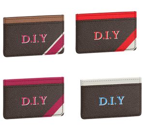 Card Holders Women MEN bag personalisation streak letter Custom bag DIY Do It Yourself handmade Customized personalized customizing Name A1