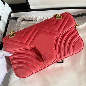 2022 High Quality Velvet Bags Handbags Women's Shoulder Bags Sylvie Handbags Wallets Chain Fashion Crossbody Bags 443497255G