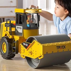 Oversized Kids Diecast Engineering Construction Vehicles Dump Digger Mixer Truck Fire Model Scale Inertia Car Toy Boy Gift 231221