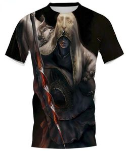 CLOOCL ARPG Games Elden Ring 3D Printed Tshirts Mens Mens Casual Cloth Slim Short Sleeve Hiphop Style Shirts Teens Tops7699068