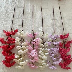 Dekorativa blommor 105 cm Artificial Cherry Blossom Shopping Mall El Wedding Decoration Set Fake Tak Silk Flower