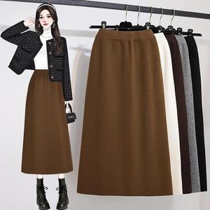 Kjolar Autumn Winter Vintage Sticke