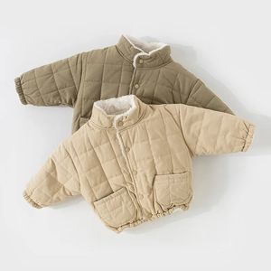 Winterkleidung für Jungen Mädchen Mantel Baby Mädchen Warme Einfarbig Gepolsterte Jacke Kleinkind Kinder Outwear Kinder 231220