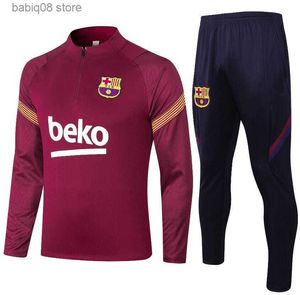 Tifosi Tops Tees ANSU FATI Camisetas de football tute 20 21 22 Half Zipper Jacket uomo e bambino TRACKSUIT barca SET ragazzi adulti TRAINING SUIT Barcelona