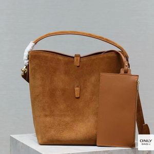 Designer Sacos de hobo de designer LE 5 A 7 camurça bolsa de ombro de camurça Bolsa de ombro tosquia de couro genuíno Lady Lady Fall Winter Spring Mulheres Bolsas de moda Classic axila 9A