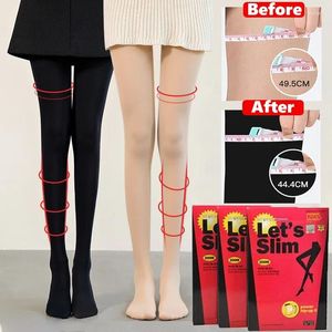 Women Socks High Waist Stretchy Pantyhose Plus Size Tights Compression Stockings Elastic Lift Up Slimming Skinny Sock