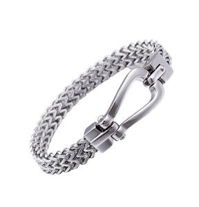 Bracciale Men039s Bracciali 210MM Argento Nuova catena lucida Gioielli di moda maschile Acciaio inossidabile 316 L KALEN9635330