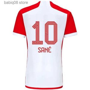 Tops Tees 23 24 Jersey de futebol Sane 2023 2024 Men camisas de futebol Goretzka gnabry Camisa de Futebol Kits Kits Kits Kimmich Fãs Jogador 50º Bayern Munique Oktoberfest Kit Neu