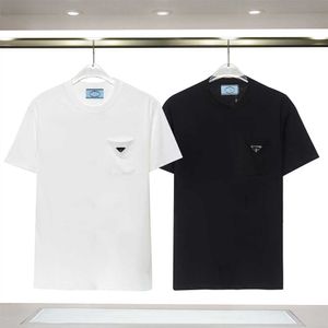 Erkek tasarımcı prasa t gömlek işlemeli etiketler kalite kısa kollu moda erkek ve kadınlar kısa tişört çift modelleri pamuk lüks erkek hip hop giysileri kj88