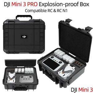 إكسسوارات الطائرات بدون طيار لـ DJI Mini 3 Box Box Portaction Fortaction Hard Shell Pro Spossionproof Cameras P O Drones DHWPL