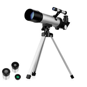 Tripods 90x Refracting Astronomical Telescope with Star Mirror Portable Tripod Monocular Zooming Telescope for Space Watching