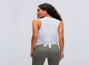 73 Women Fashion Bandage Sports Tops Yoga T-shirt Outfit sexy biga d'asservitura all'aperto Lady Lady Sleeveless Bleuse traspirante 2239716