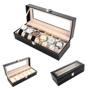 2019 New 6 Grids Watch Case Box Casing for Hours Sheath for Hours Box for hours Watch Display Z1123231L