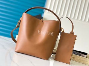 Saco de balde de designer 8A Bolsa Bolsa Toteme Moda Mulher Luxuris Bola Bola Limpa Calfskin Le 37 Bolsas de Crossbody