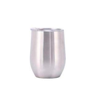12oz sublimation wine tumbler stainless steel egg cups insulated coffee mug vacuum blank double wall water bottle A12 Hubxi