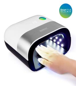 Sun3 Smart 20 Nail Dryer 48W UV LED -lampspik med Smart Timer Memory Invisible Digital Timer Display Nail Dying Machine8769330