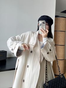 여성용 느슨한 피팅 대학 스타일 Long Cardigan을위한 세탁 캐주얼 대비 컬러 윈드 브레이커 재킷