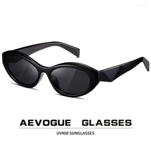 Sunglasses AEVOGUE Women Eyewear Fashion Men Accessories Cateye Colorful Frame Outdoor UV400 AE1570