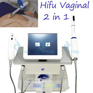 HIFU Vaginal åtdragningsmaskin 2 I 1 Professionell Vaginal föryngring Anordning Ansikte Lyft Bod Slimming Vagina Care Treatment