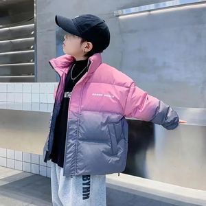 Childrens Down Cotton Jacket Boys Winter Thick 2024 Handsome Baby Outfit 231220